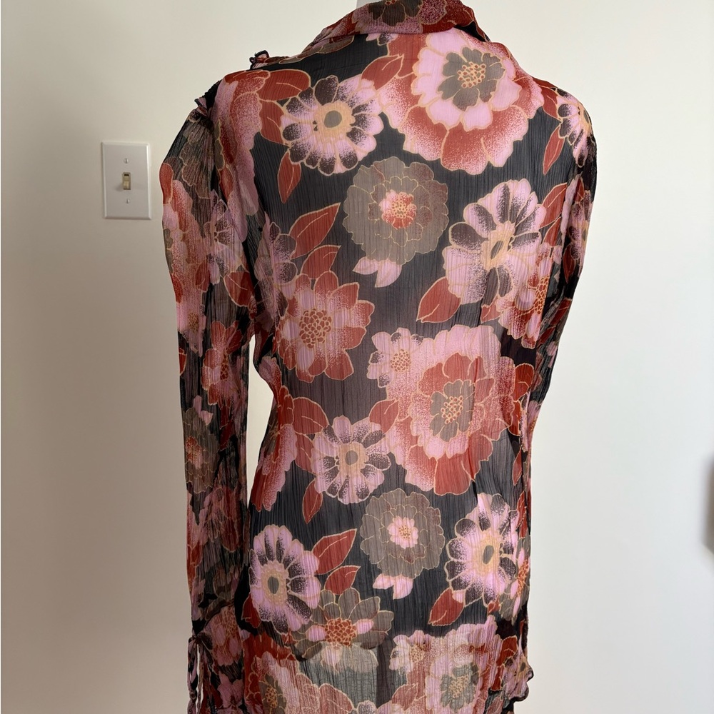 Free People Spring Floral Tunic Blouse - Picture 4 of 7